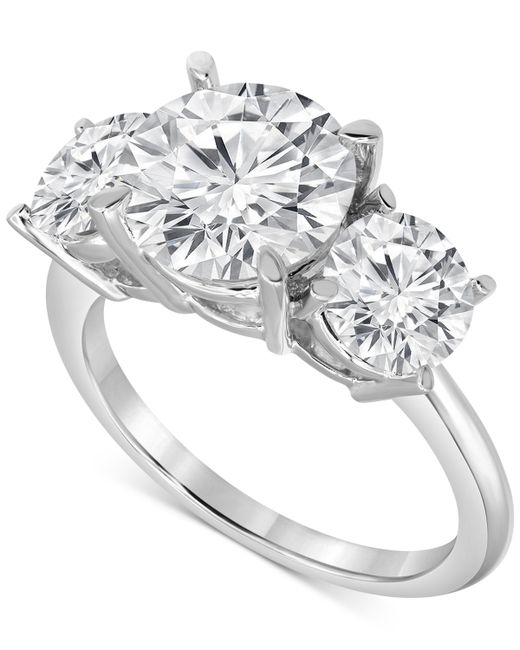 Badgley Mischka Certified Lab Grown Diamond Three Stone Engagement Ring 5 ct. t.w. 14k
