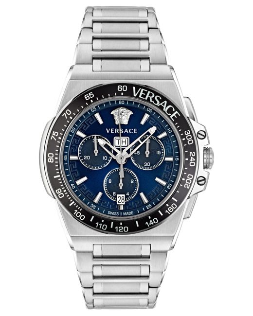 Versace Swiss Chronograph Greca Extreme Bracelet Watch 45mm