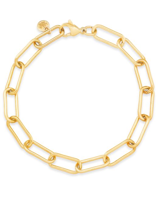Lola Ade 18k Plated Stainless Steel Paperclip Chain Link Bracelet