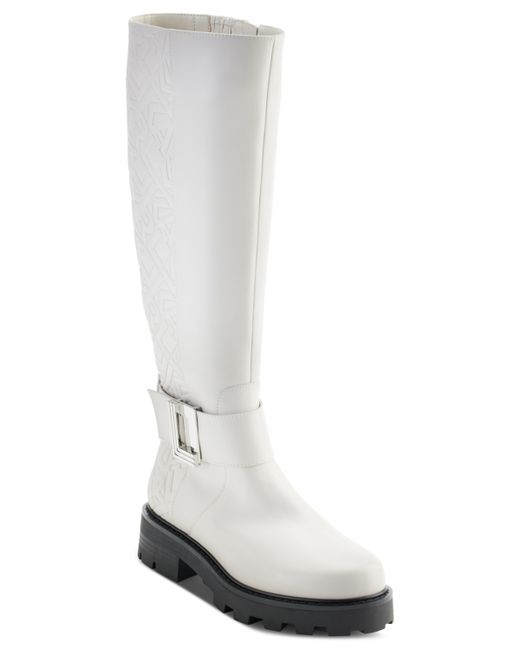 Karl Lagerfeld Meara Buckled Riding Boots