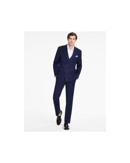 Alfani Slim Fit Stripe Double Breasted Suit Separates Created For
