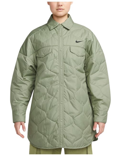 Nike Sportswear Essentials Quilted Trench Coat black
