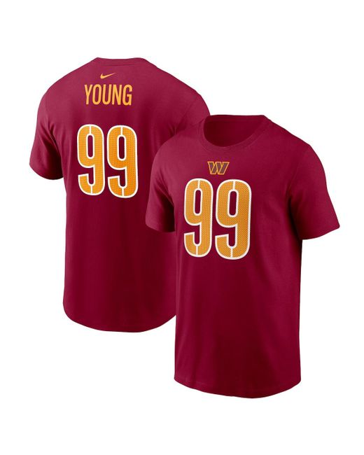 Nike Chase Young Washington Commanders Player Name and Number T-shirt