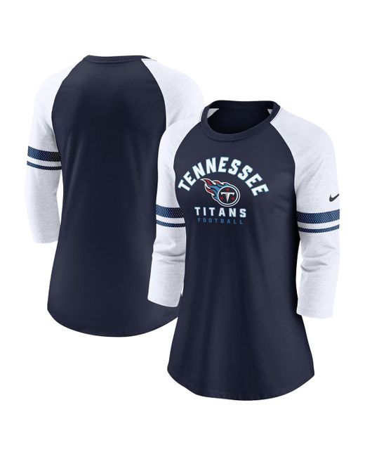 Nike Tennessee Titans 3/4-Sleeve Lightweight Raglan Fashion T-shirt