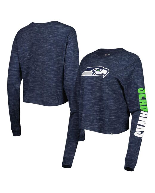 New Era College Seattle Seahawks Crop Long Sleeve T-shirt