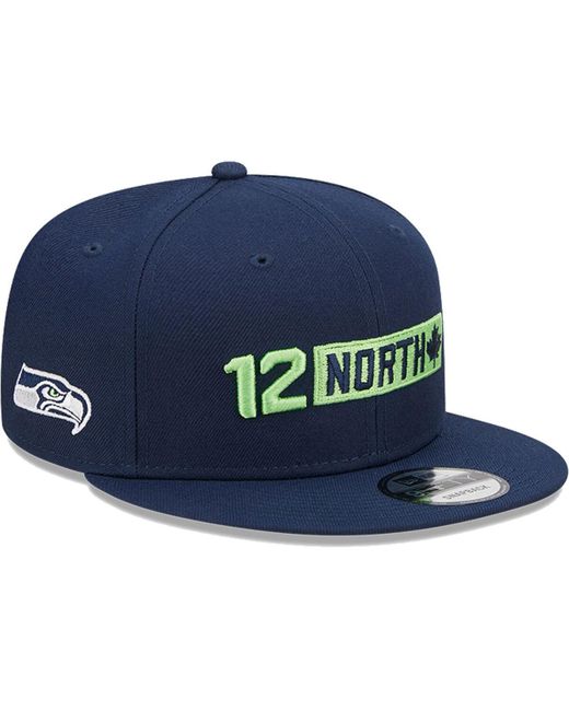 New Era College Seattle Seahawks 12 North Collection Snapback Hat