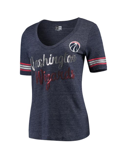 New Era Washington Wizards Tri-Blend U-Neck Jersey T-shirt