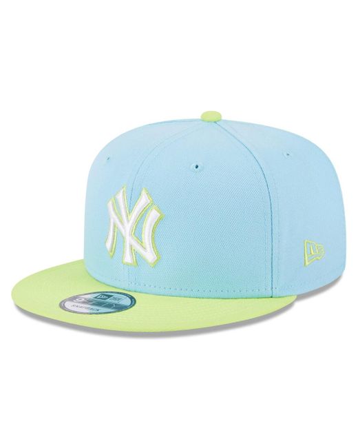 New Era Neon Green New York Yankees Spring Basic Two-Tone 9FIFTY Snapback Hat
