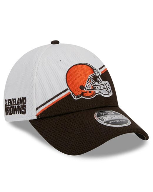 New Era Brown Cleveland Browns 2023 Sideline 9FORTY Adjustable Hat