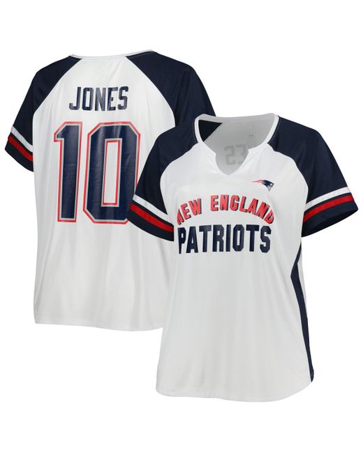 Profile Mac Jones New England Patriots Plus Notch Neck T-shirt