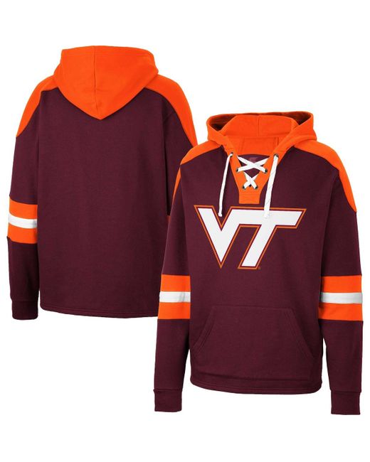 Colosseum Virginia Tech Hokies Lace-Up 4.0 Pullover Hoodie