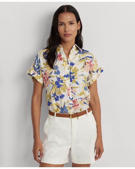 Lauren Ralph Lauren Floral Short-Sleeve Shirt