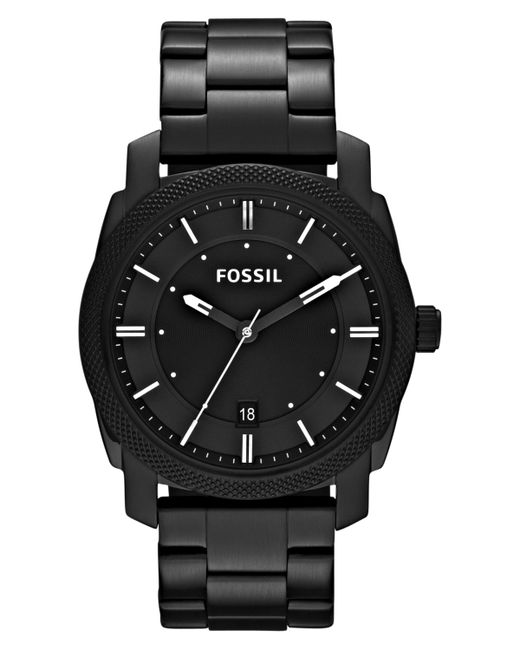 Fossil Machine Tone Stainless Steel Bracelet Watch 42mm