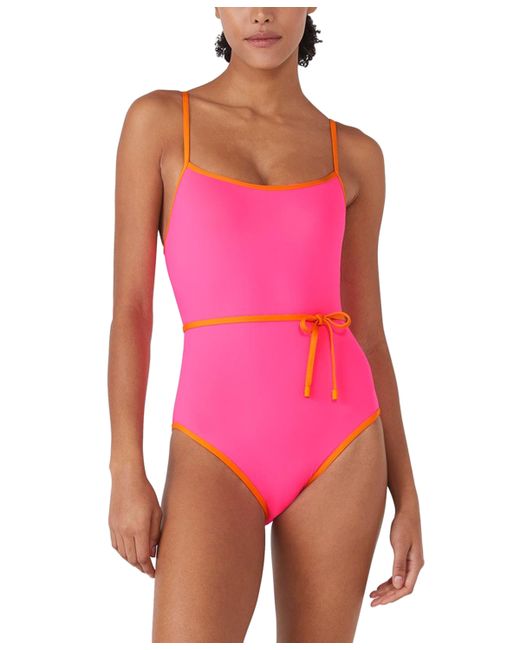 Kate Spade New York Belted One-Piece Swimsuit
