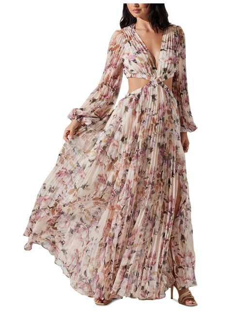 ASTR the Label Revery Pleated Maxi Dress