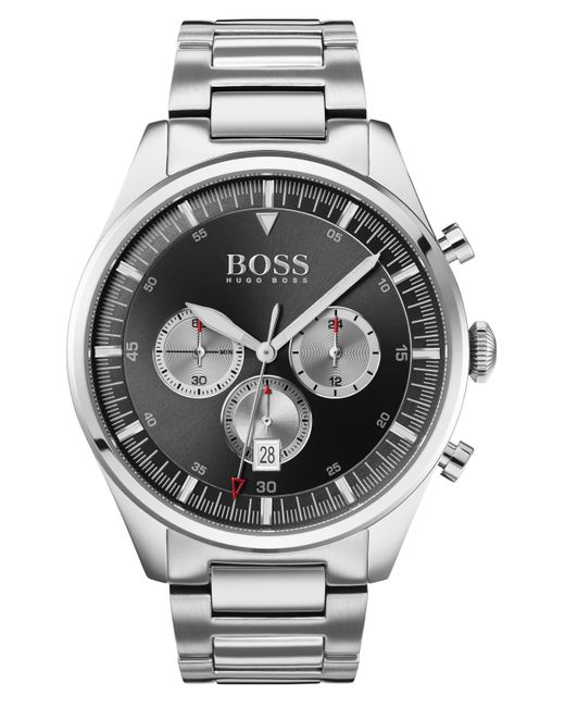 Boss Chronograph Pioneer Stainless Steel Bracelet Watch 44mm