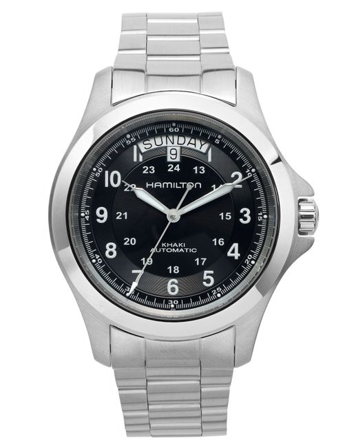 Hamilton Swiss Automatic Khaki King Stainless Steel Bracelet Watch 40mm