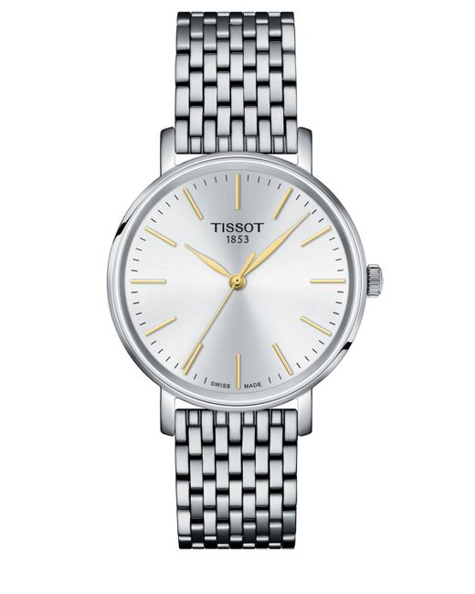 Tissot Swiss Everytime Stainless Steel Bracelet Watch 34mm