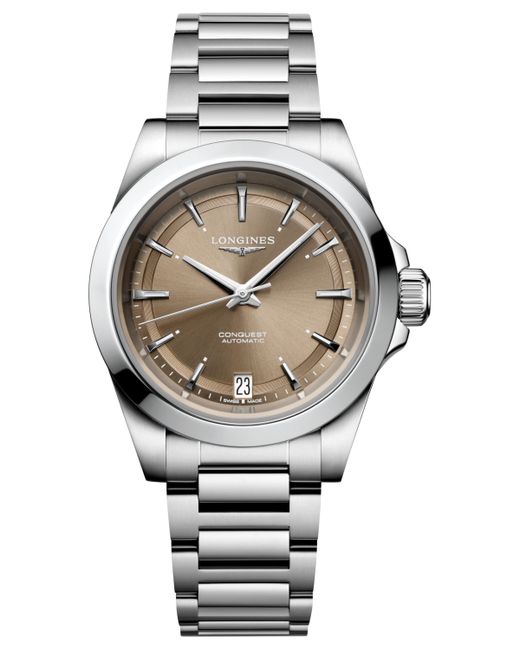 Longines Swiss Automatic Conquest Bracelet Watch 34mm