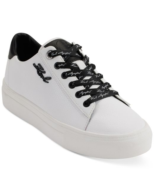 Karl Lagerfeld Carson Lace-Up Sneakers Black