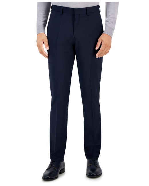 Hugo Boss by Boss Modern-Fit Solid Wool-Blend Suit Trousers