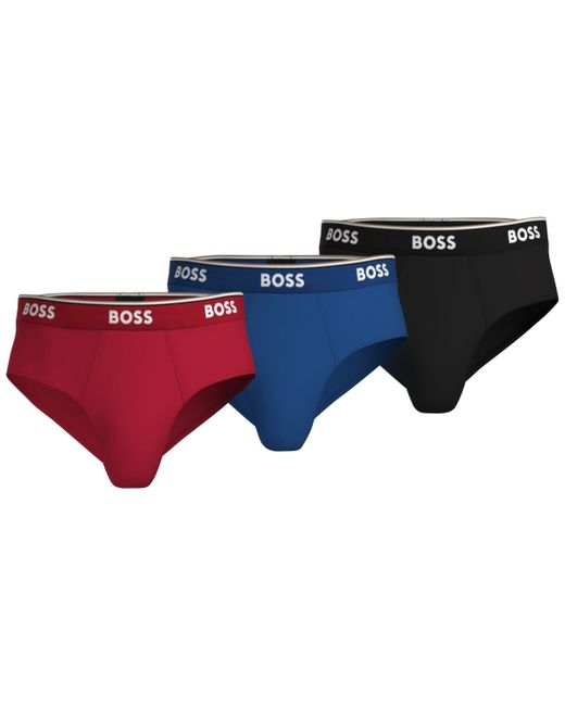 Boss by Hugo 3-Pk. Power Stretch Assorted Solid Briefs