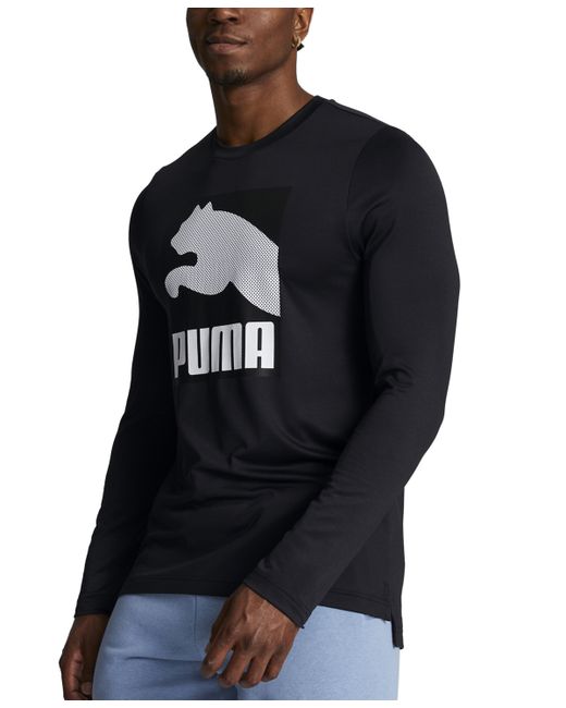 Puma All Regular-Fit Logo Graphic Long-Sleeve T-Shirt