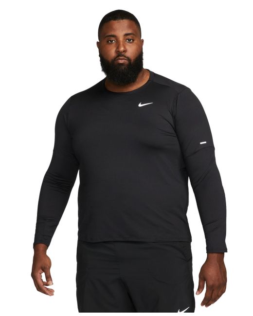 Nike Element Dri-fit Long-Sleeve Crewneck T-Shirt reflective Silver