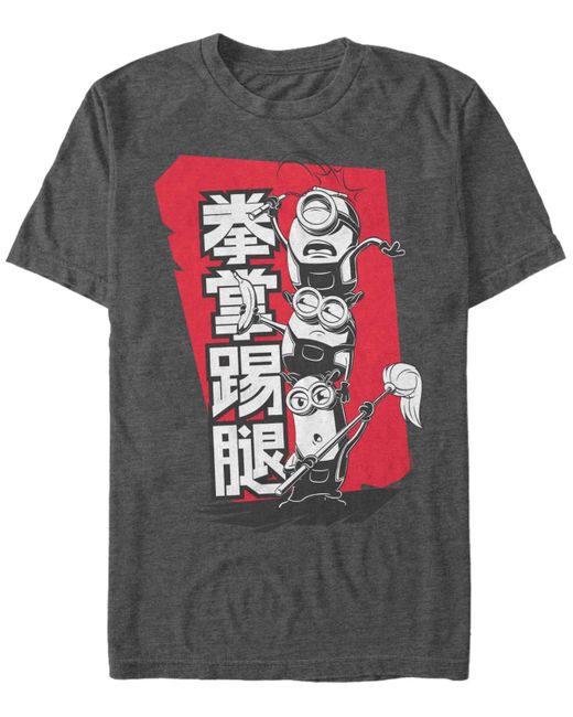 Fifth Sun Minions Kanji Stack Short Sleeve T-shirt
