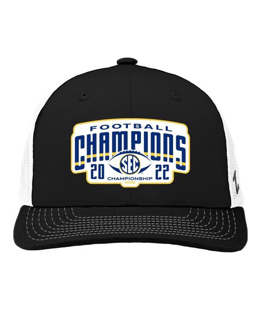Zephyr White Georgia Bulldogs 2022 Sec Conference Champions Locker Room Adjustable Trucker Hat