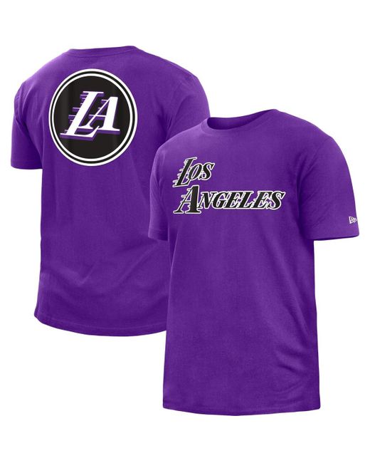 New Era Los Angeles Lakers 2022/23 City Edition Brushed Jersey T-shirt