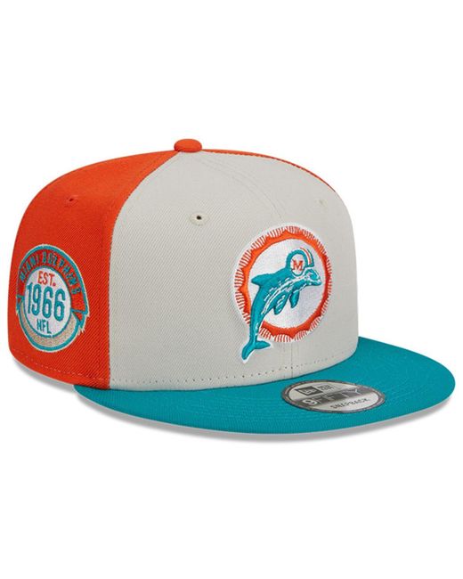 New Era Aqua Miami Dolphins 2023 Sideline Historic 9FIFTY Snapback Hat