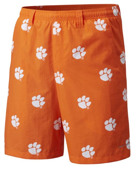Columbia Clemson Tigers Backcast Printed Short