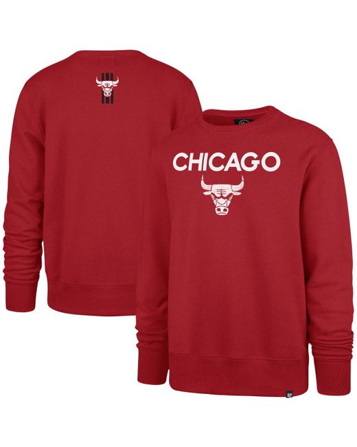 '47 Brand 47 Brand Chicago Bulls 2023/24 City Edition Postgame Headline Crew Pullover Sweatshirt