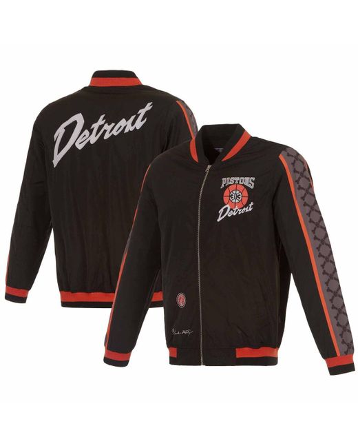 Jh Design Detroit Pistons 2023/24 City Edition Nylon Full-Zip Bomber Jacket