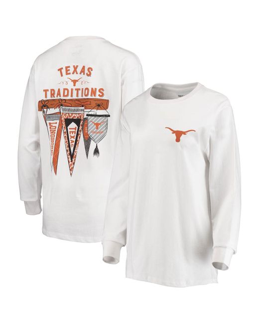 Pressbox Texas Longhorns Traditions Pennant Long Sleeve T-shirt