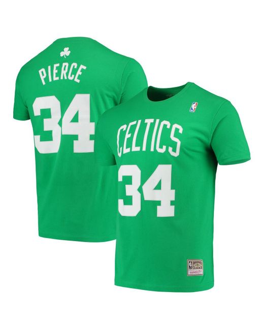 Mitchell & Ness Paul Pierce Boston Celtics Hardwood Classics Player Name and Number T-shirt