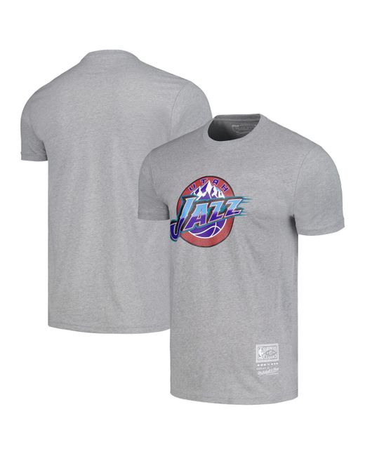 Mitchell & Ness and Utah Jazz Hardwood Classics Mvp Throwback Logo T-shirt