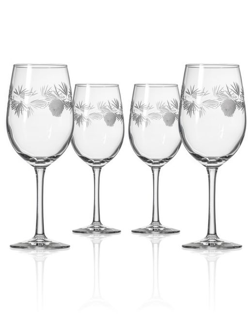 Rolf Glass Icy Pine Wine 12Oz Set Of 4 Glasses