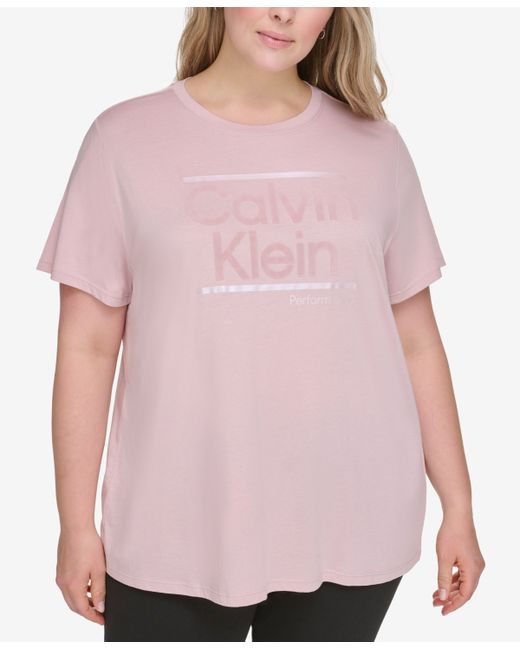 Calvin Klein Performance Plus Short-Sleeve Logo Tee