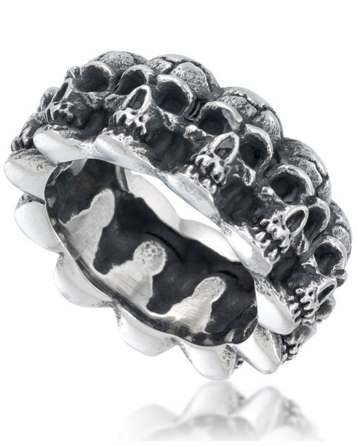 Andrew Charles By Andy Hilfiger Multi Skull Ring Oxidized