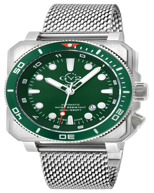 Gevril Xo Submarine Swiss Automatic Stainless Steel Bracelet Watch 44mm