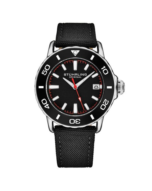 Stuhrling 4041 Diver Watch Strap Rotating Bezel