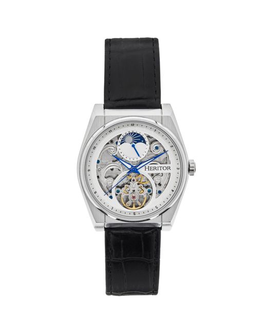 Heritor Automatic Daxton Stainless Steel Strap Skeleton Watch White white