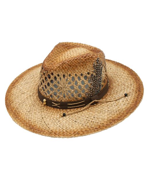Peter Grimm Mexican Feathered Band Straw Hat
