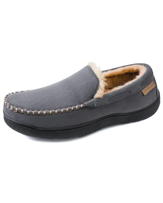 RockDove Rock Dove Carter Wool Lined Micro suede Moccasin Slipper