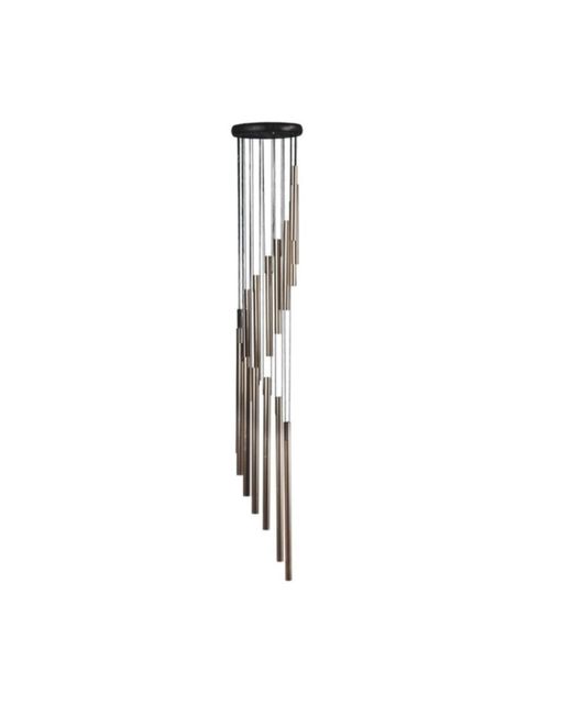 Fc Design 37 Long Wood Top Spiral Wind Chime