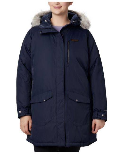 Columbia Plus Suttle Mountain Hooded Faux-Fur-Trim Long Insulated Coat