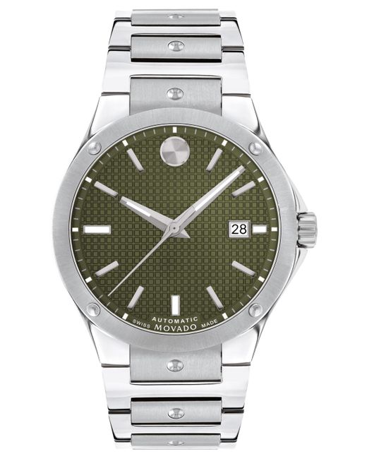 Movado Swiss Automatic S.e. Stainless Steel Bracelet Watch 41mm