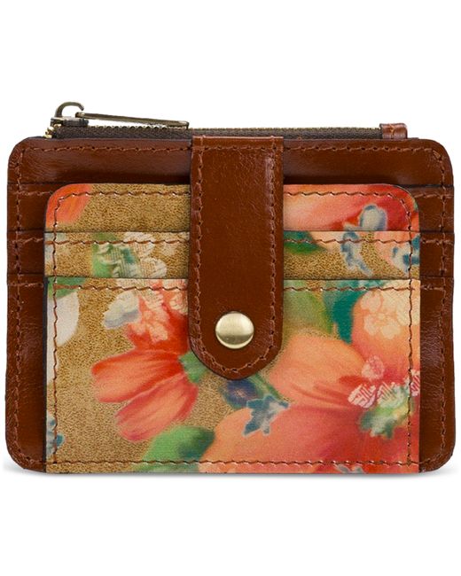 Patricia Nash Cassis Id Small Printed Leather Wallet